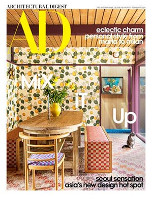 Architectural Digest issue featuring Martha Stewart storage systems by California Closets
