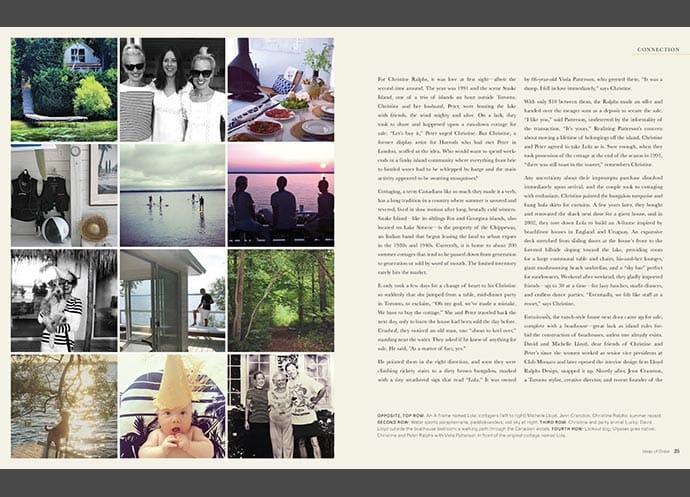 Toronto designer Christine Ralph's cottage, Lola and family photos with California Closets